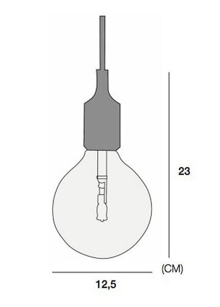 Подвесной светильник Imperiumloft Muuto E27 40.036