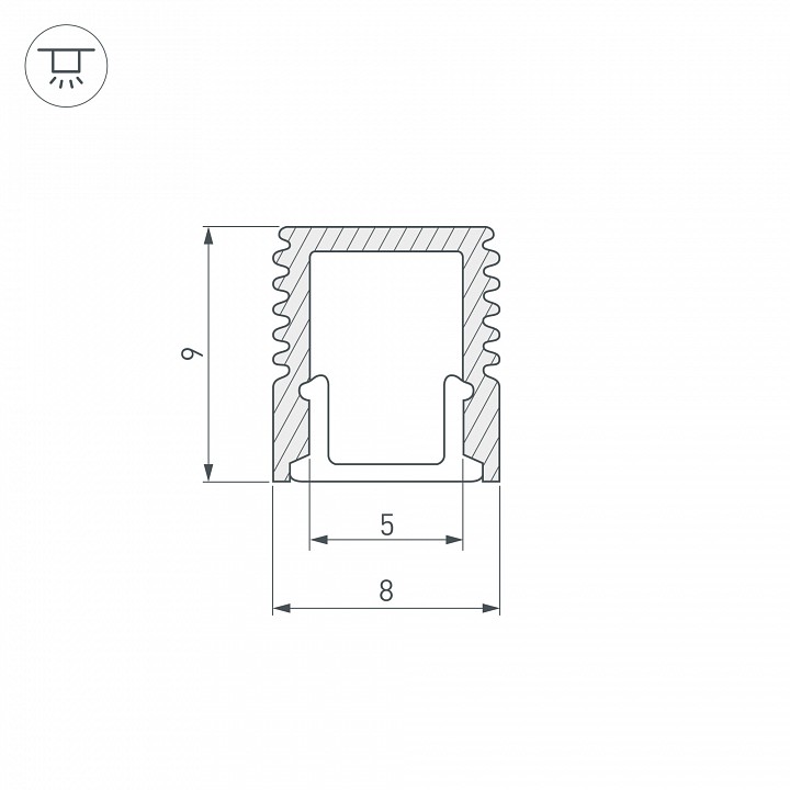 Профиль накладной Arlight SL-MINI 037109