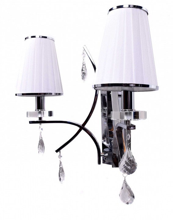 Бра LUMINA DECO Glamour LDW 66247-2 WT+CHR