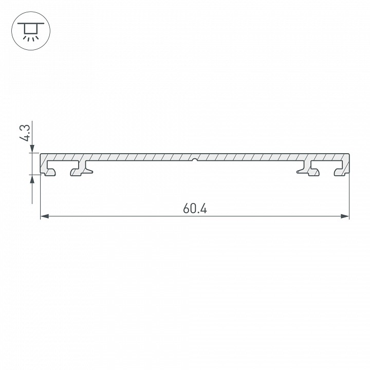 Крепеж Arlight PHS-3X-BASE-H4.3-2000 ANOD 019869