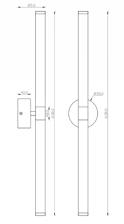 Бра Maytoni Axis MOD106WL-L16B3K