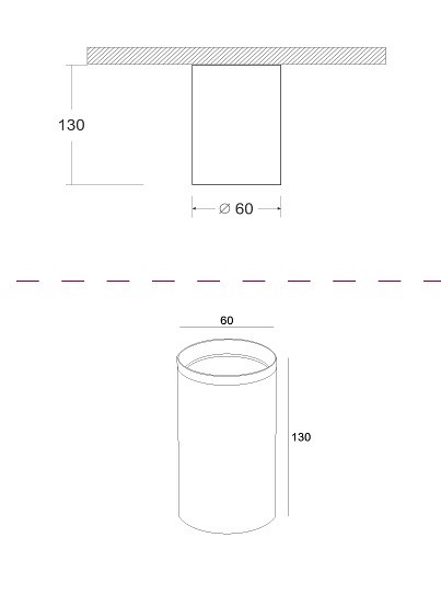 Накладной светильник Maytoni Focus C010CL-01GF