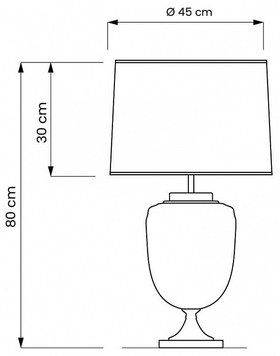 Настольная лампа декоративная LUMINA DECO Olimpia LDT 304 CHR+WT