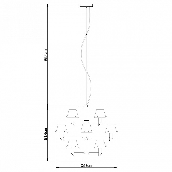 Подвесная люстра Divinare Albero 1680/02 LM-12