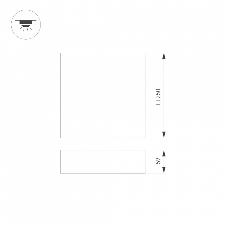 Накладной светильник Arlight QUADRO 034788