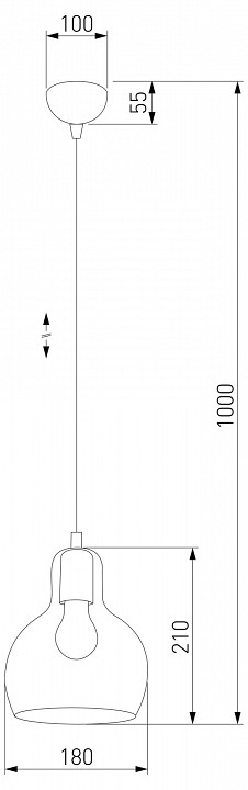 Подвесной светильник TK Lighting Mango 601 Mango 1