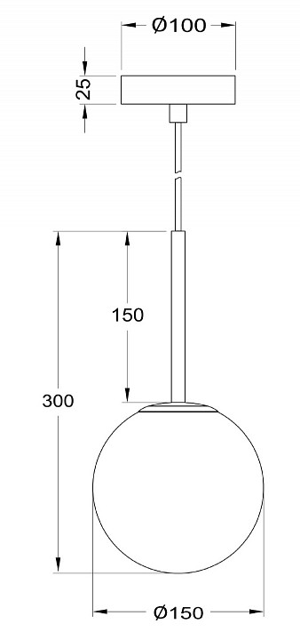 Подвесной светильник Maytoni Basic form MOD321PL-01G1