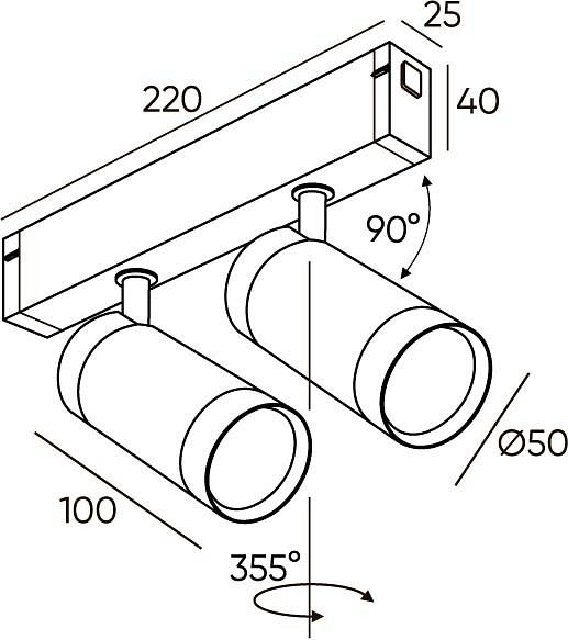 Светильник на штанге Denkirs Smart DK8012-BG