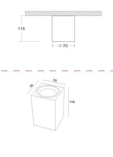 Накладной светильник Maytoni Focus C011CL-01W