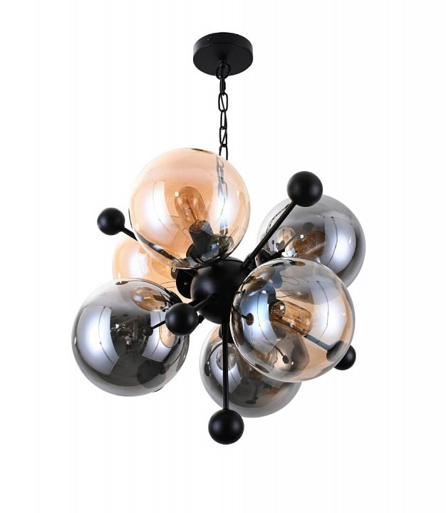 Подвесная люстра LUMINA DECO Afrodis LDP 1138-6 AMB+GY