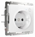 Розетка с заземлением и шторками, без рамки с Wi-Fi Werkel белый W1171601