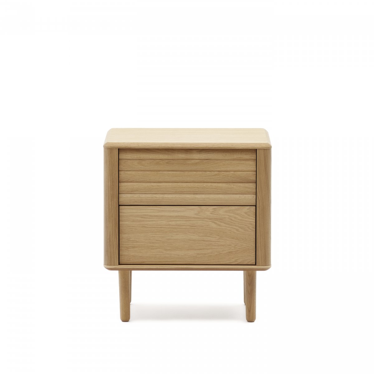Lenon Тумбочка с 2 ящиками из шпона дуба 50 x 55 см