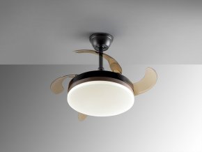 Мини вентилятор с подсветкой Vento черный Ø40 DIM