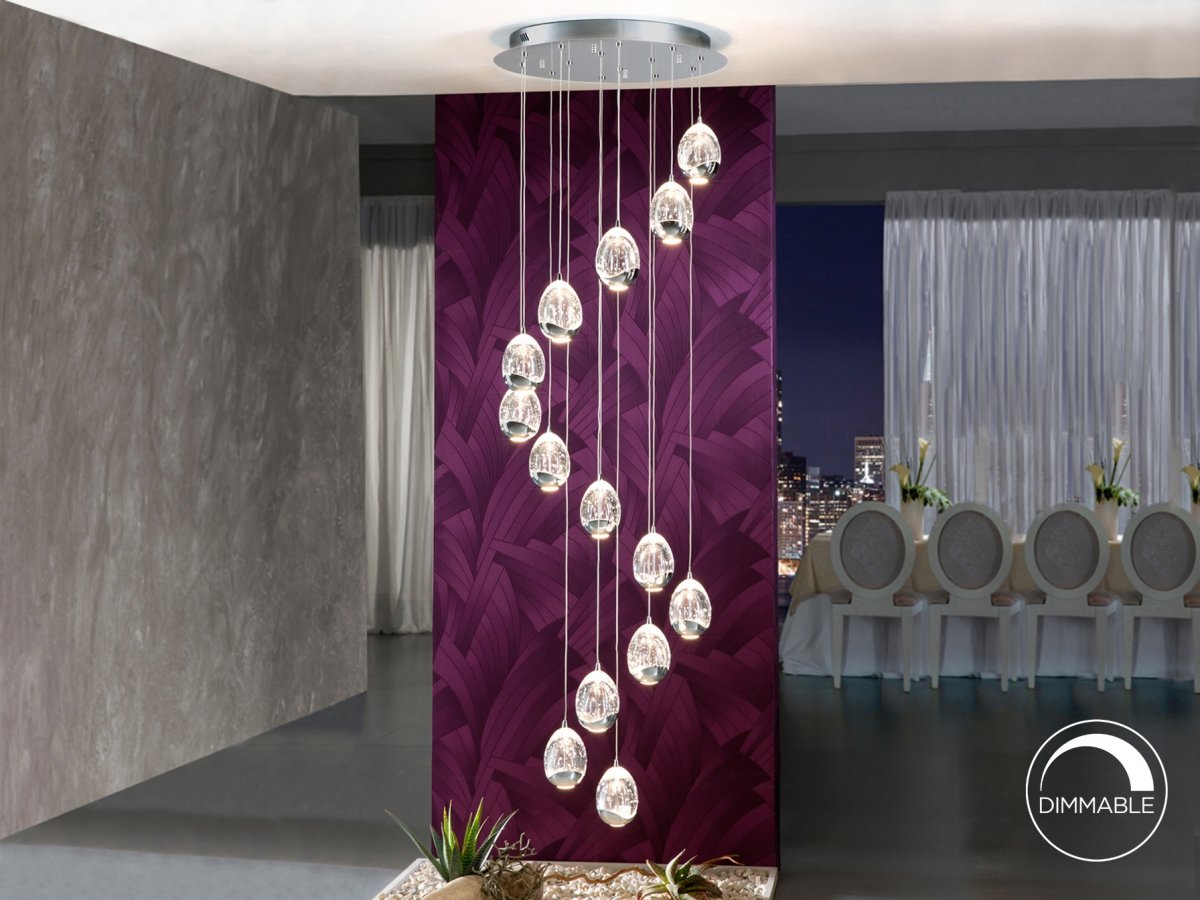 Люстра Rocio LED 14L DIM хром BLUETOOTH