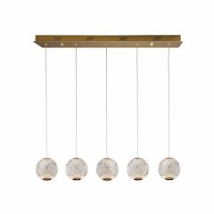Линейный подвес Austral LED 5L золото