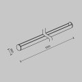 Крепление для треков-ремней Maytoni Accessories for system Parity TRA130SR-1B