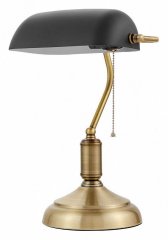 Настольная лампа декоративная LUMINA DECO BANKER LDT 305 BK