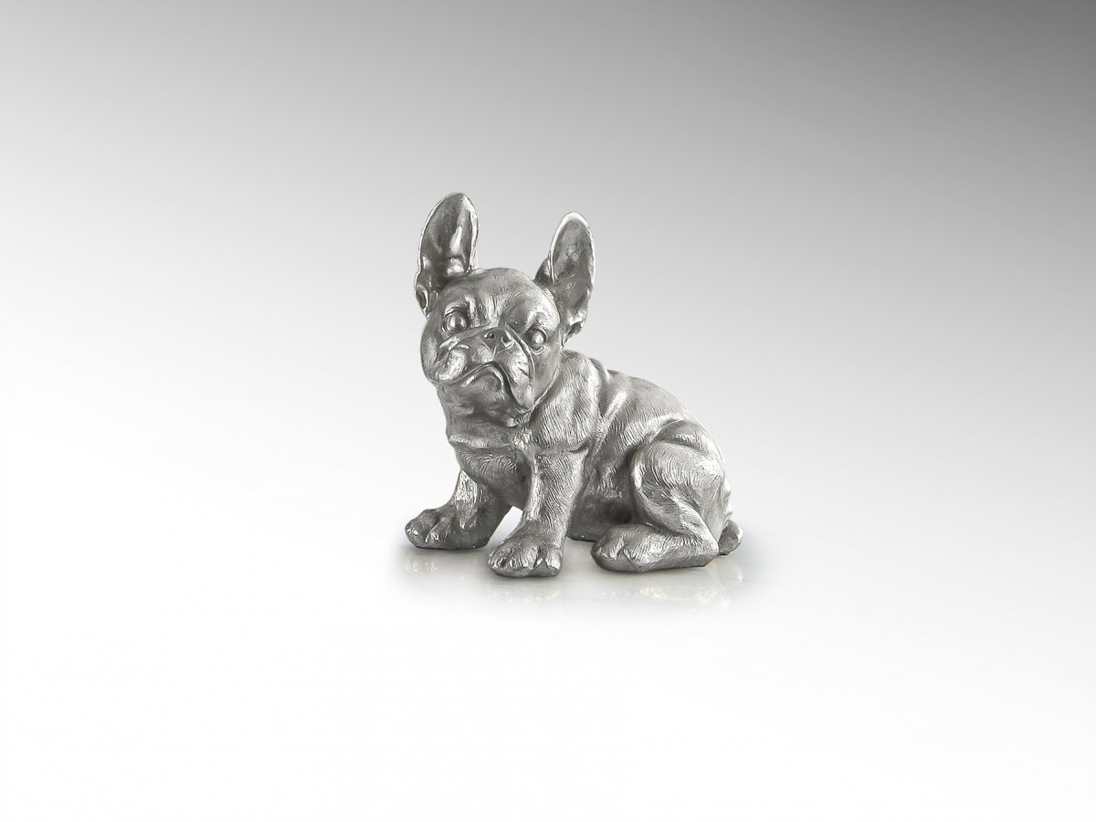 Фигура маленькая Bull Frances серебристая