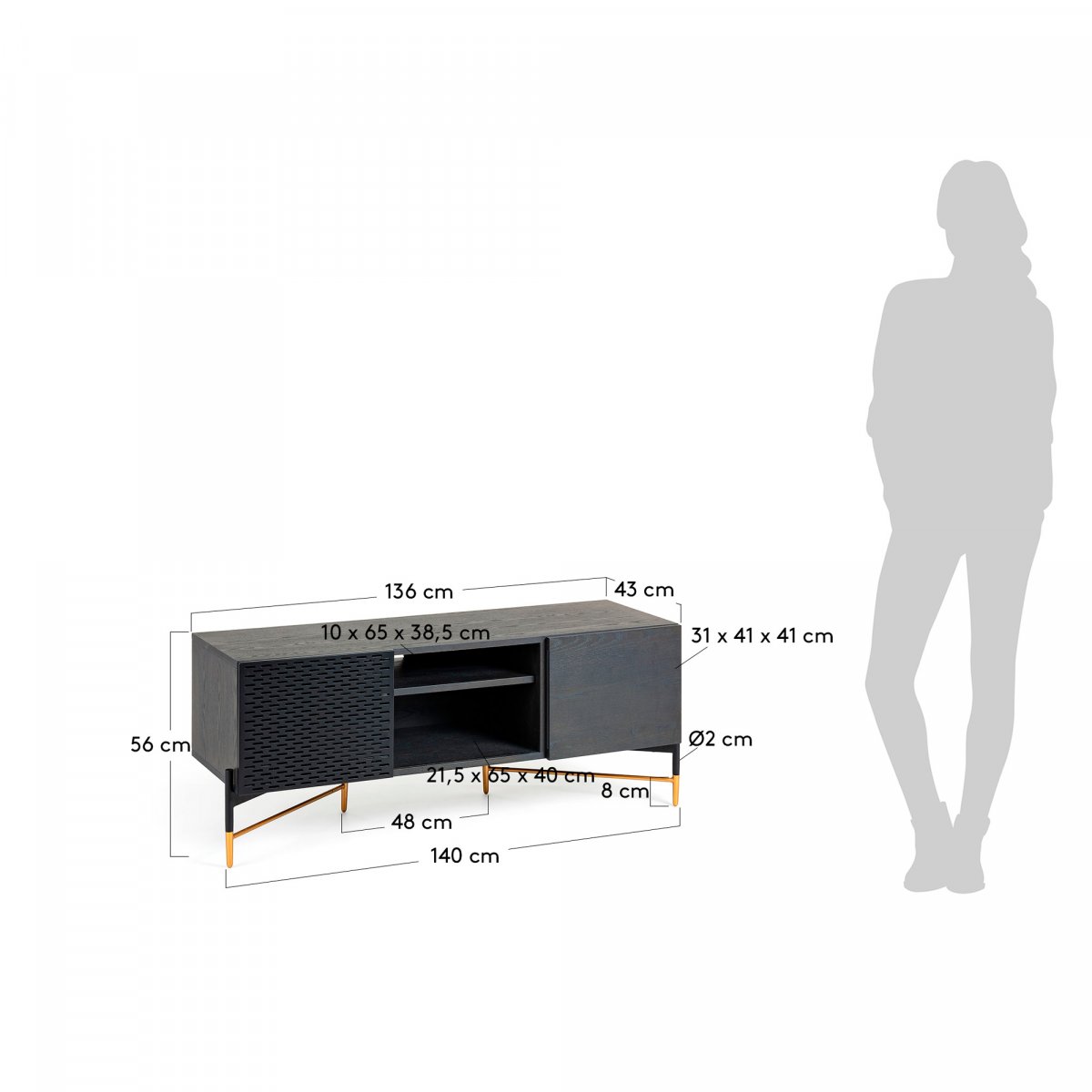 Тумба под ТВ Norfort 141x60