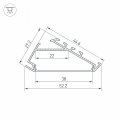 Профиль накладной Arlight Klus 25469