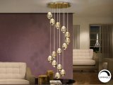 Люстра Rocio LED 14L DIM BLUETOOTH золотая