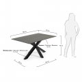 Стол Arya 160x90 керамика Iron Moss