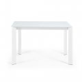Стол обеденный Atta 120(180)x80 белое стекло