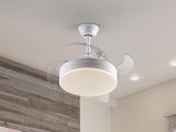 Мини вентилятор с подсветкой Vento белый FAN Ø40 DIM