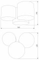 Потолочная люстра TK Lighting Mona 6591 Mona Nature