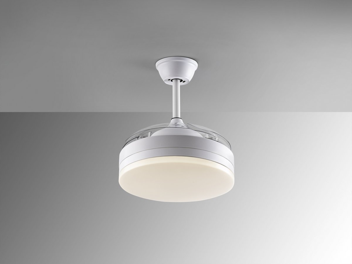 Мини вентилятор с подсветкой Vento белый FAN Ø40 DIM