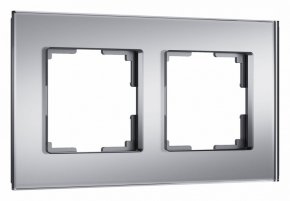Рамка на 2 поста Werkel Senso серебряный soft-touch W0023106