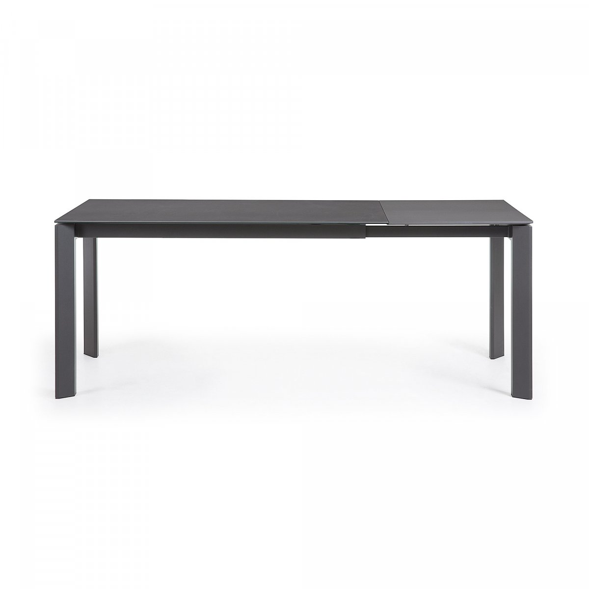 Стол Atta 140 (200) x90 антрацит керамика