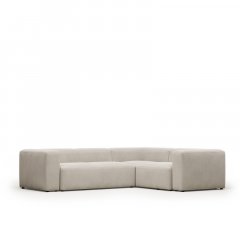 Угловой 3-х местный диван Blok 290 x 230 cm бежевый