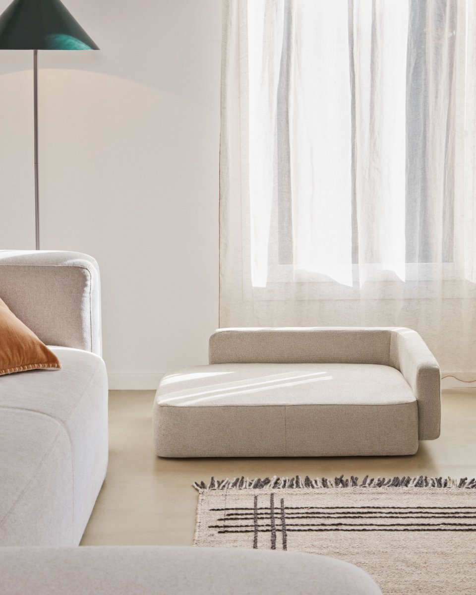 Bowie cover for large bed for pets in beige