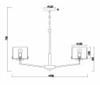 Подвесная люстра Freya Karen FR5096PL-08CH
