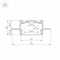 Профиль встраиваемый Arlight SL-LINIA 035650