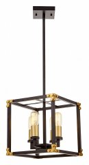 Люстра на штанге LUMINA DECO Waldorf LDP 1140-4 BK+MD