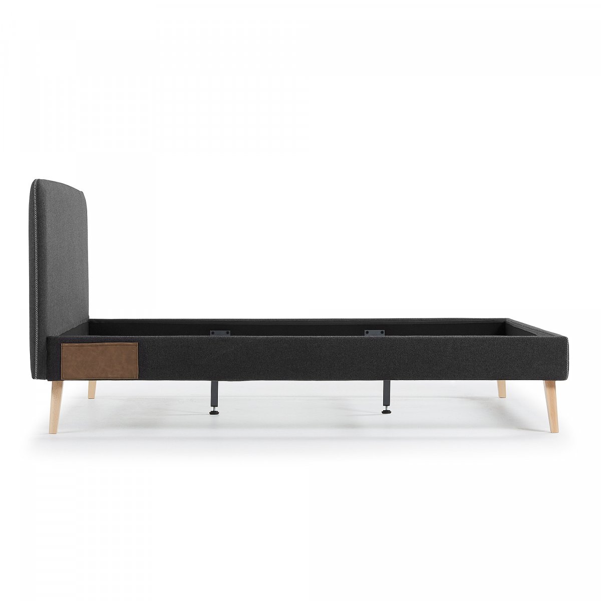 Кровать Lydia 160х200 антрацит