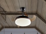 Мини вентилятор с подсветкой Vento черный Ø40 DIM