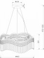 Подвесная люстра Maytoni Gracia DIA201PL-06G